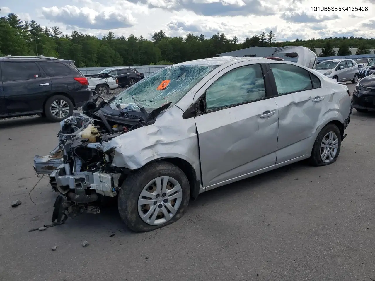 2019 Chevrolet Sonic Ls VIN: 1G1JB5SB5K4135408 Lot: 58807155