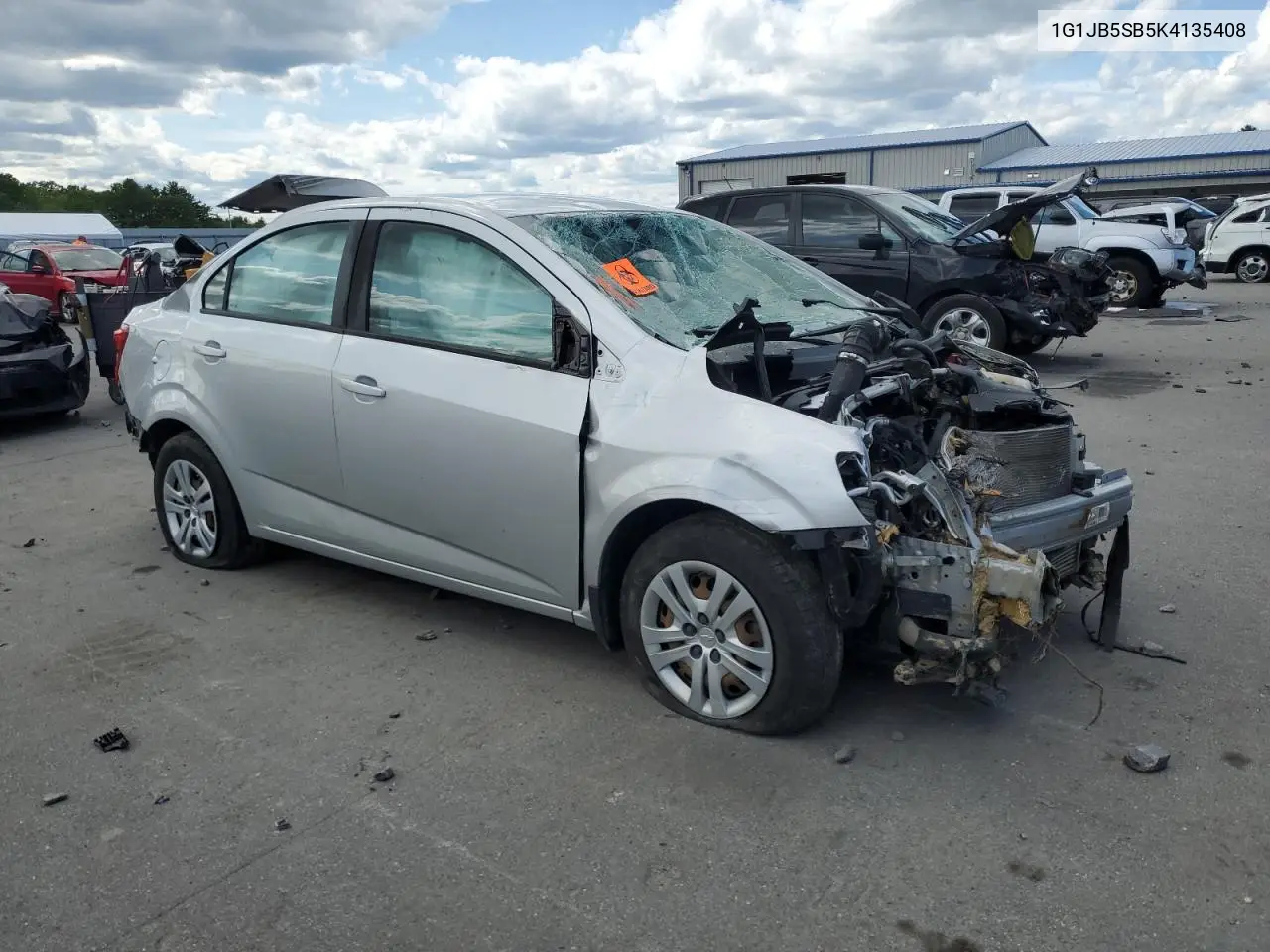 2019 Chevrolet Sonic Ls VIN: 1G1JB5SB5K4135408 Lot: 58807155