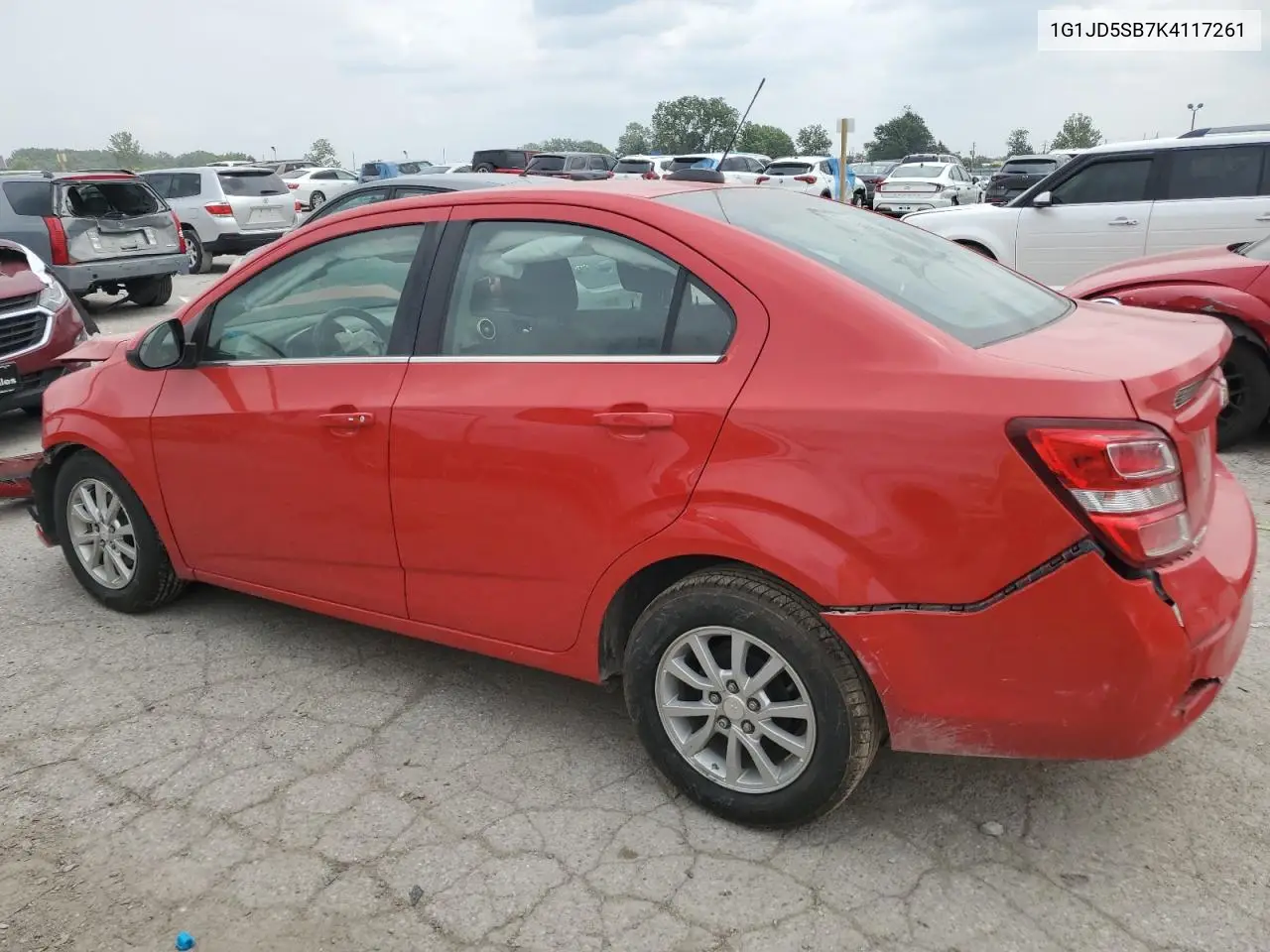 2019 Chevrolet Sonic Lt VIN: 1G1JD5SB7K4117261 Lot: 58965275