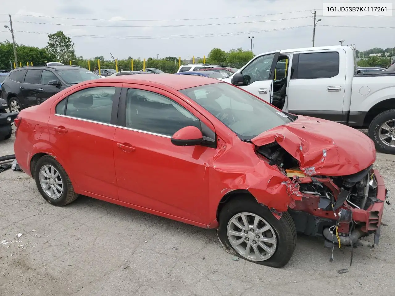 2019 Chevrolet Sonic Lt VIN: 1G1JD5SB7K4117261 Lot: 58965275