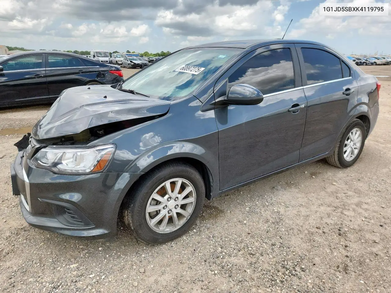 2019 Chevrolet Sonic Lt VIN: 1G1JD5SBXK4119795 Lot: 60897275