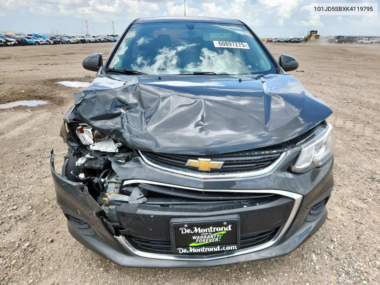 2019 Chevrolet Sonic Lt VIN: 1G1JD5SBXK4119795 Lot: 60897275