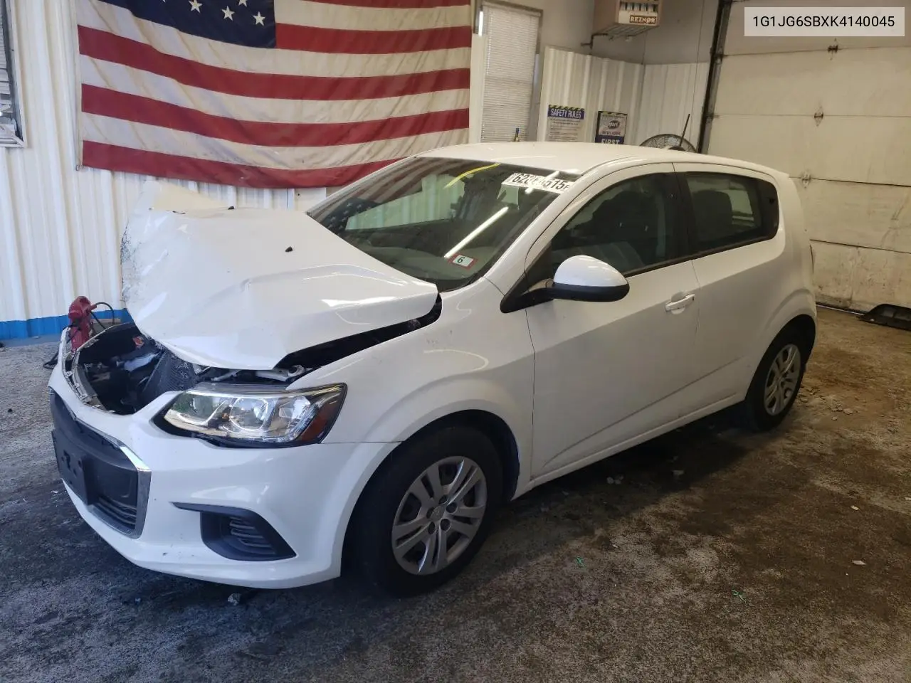 2019 Chevrolet Sonic VIN: 1G1JG6SBXK4140045 Lot: 62066515