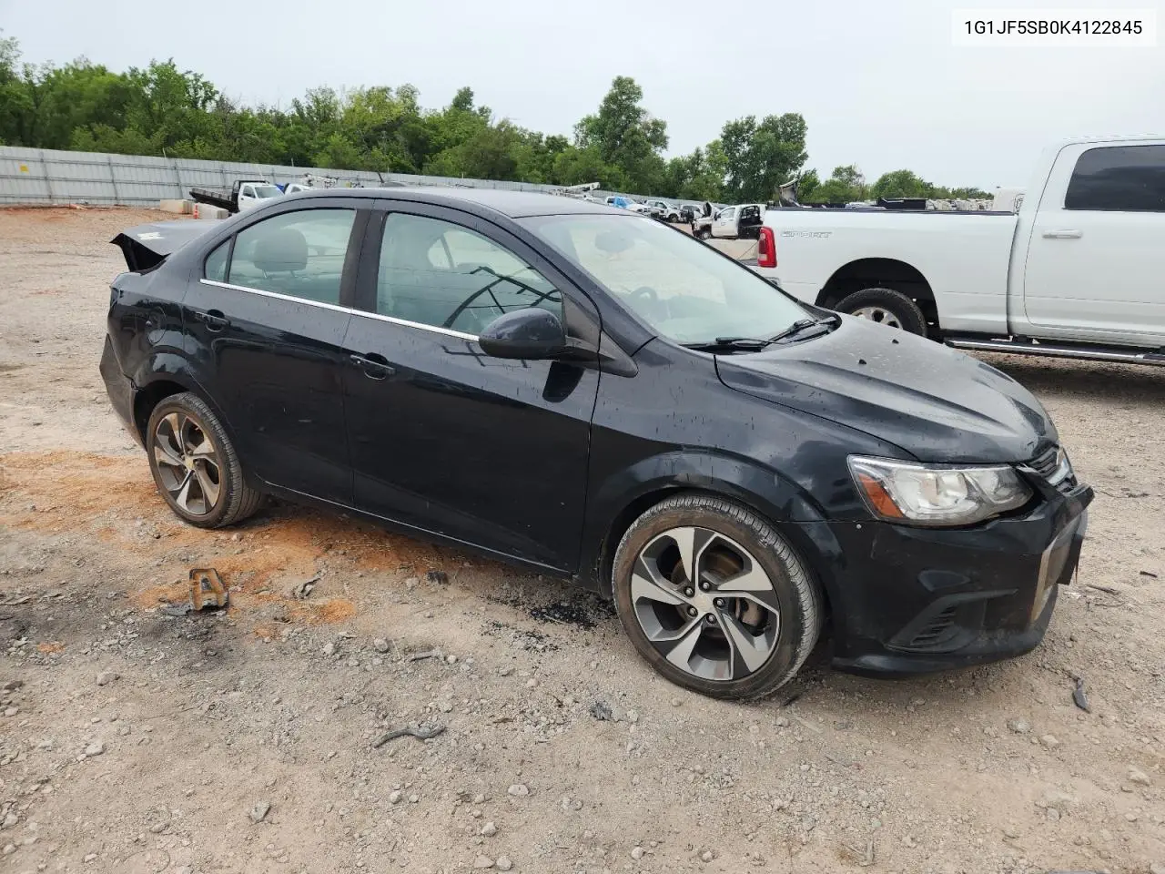 2019 Chevrolet Sonic Premier VIN: 1G1JF5SB0K4122845 Lot: 63205965