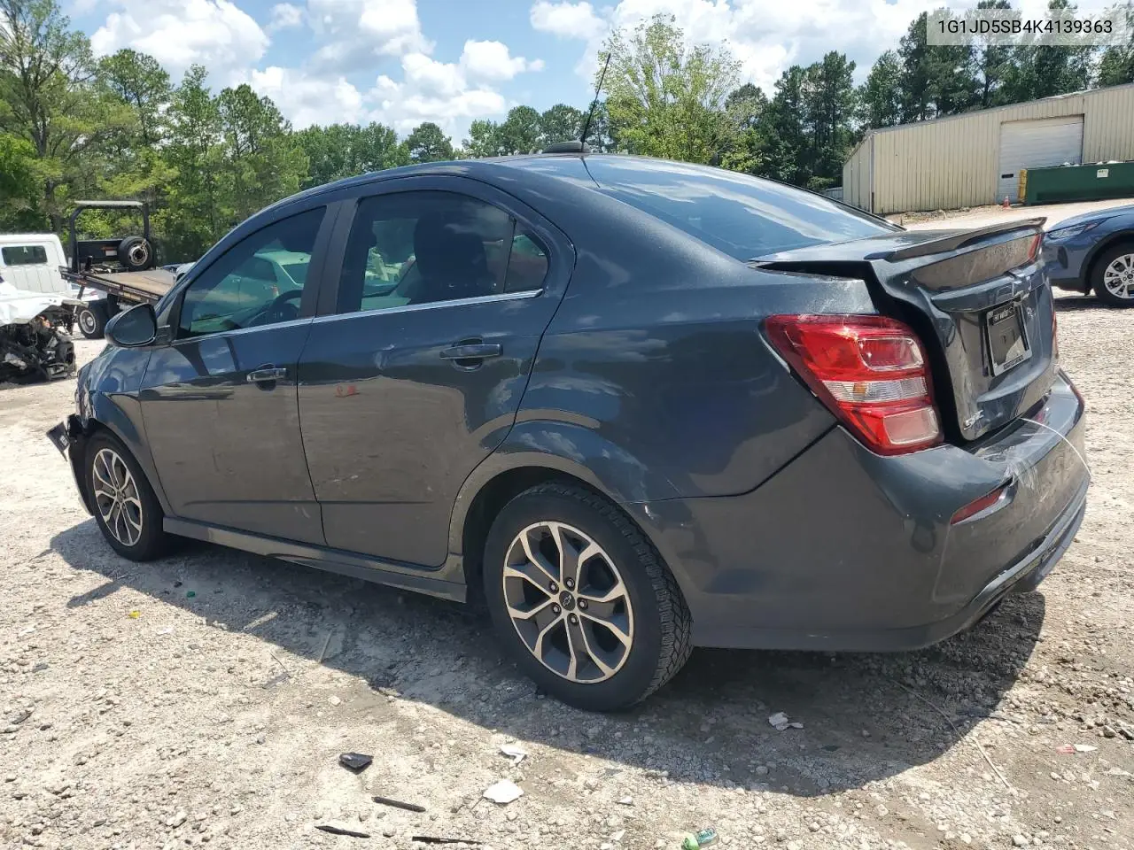 2019 Chevrolet Sonic Lt VIN: 1G1JD5SB4K4139363 Lot: 63620595