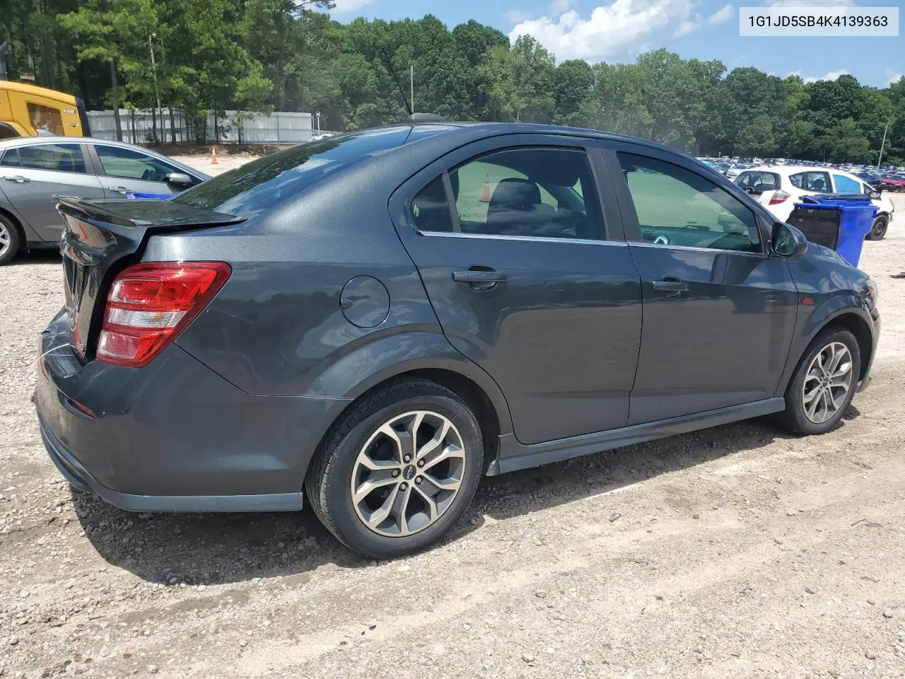 2019 Chevrolet Sonic Lt VIN: 1G1JD5SB4K4139363 Lot: 63620595
