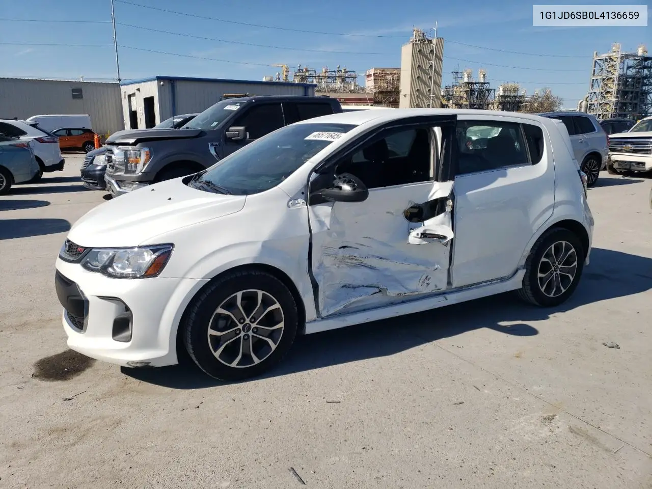 2020 Chevrolet Sonic Lt VIN: 1G1JD6SB0L4136659 Lot: 46571645
