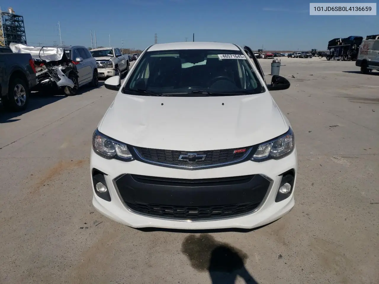 2020 Chevrolet Sonic Lt VIN: 1G1JD6SB0L4136659 Lot: 46571645