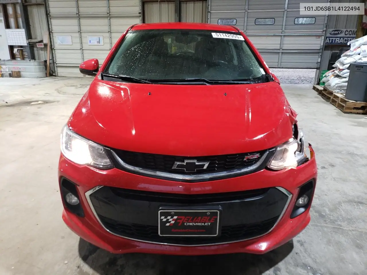 2020 Chevrolet Sonic Lt VIN: 1G1JD6SB1L4122494 Lot: 51142905