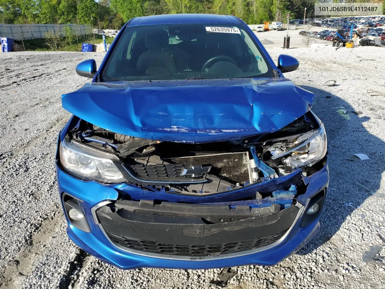 2020 Chevrolet Sonic Lt VIN: 1G1JD6SB9L4112487 Lot: 52635975