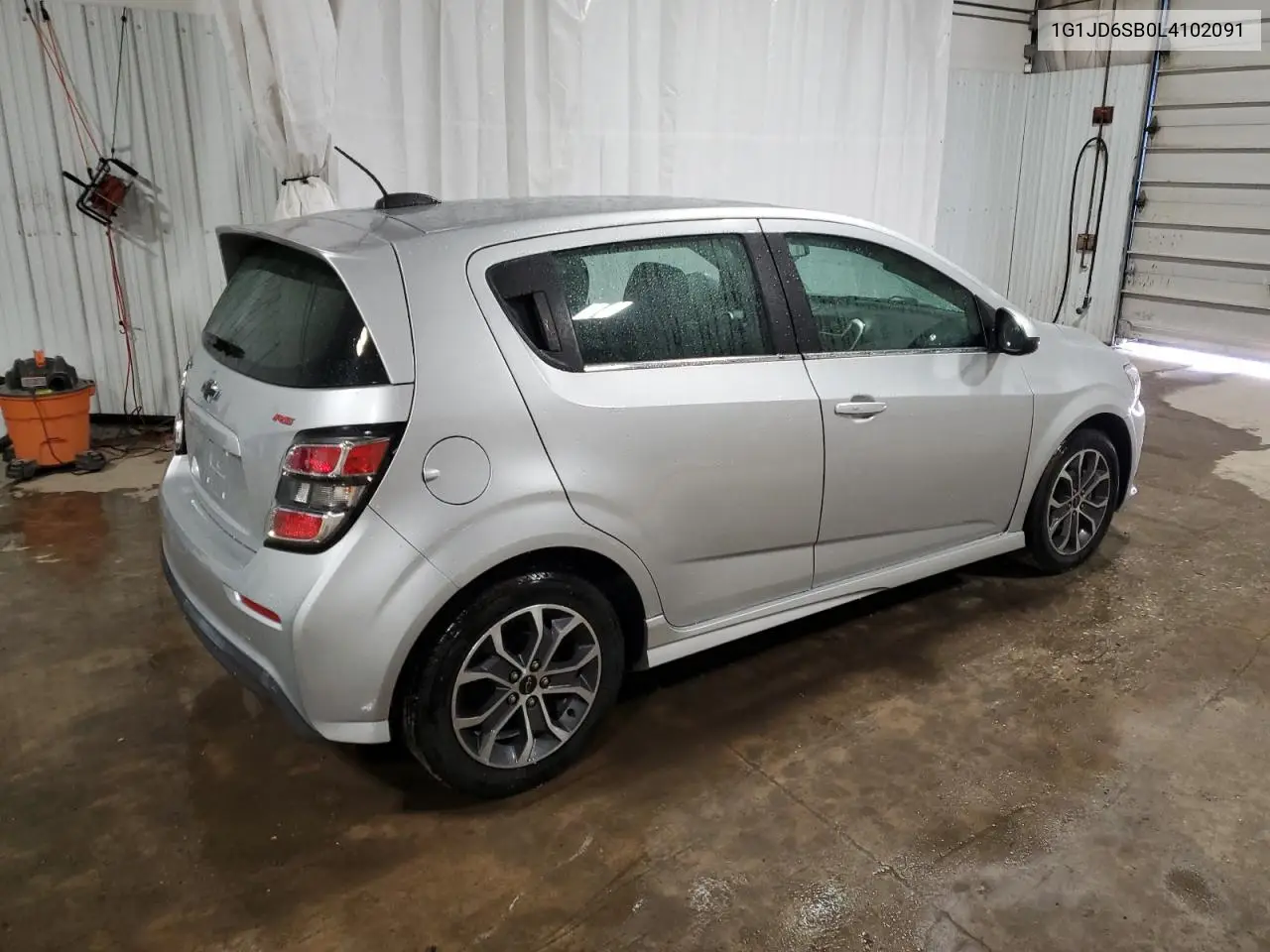2020 Chevrolet Sonic Lt VIN: 1G1JD6SB0L4102091 Lot: 53447305