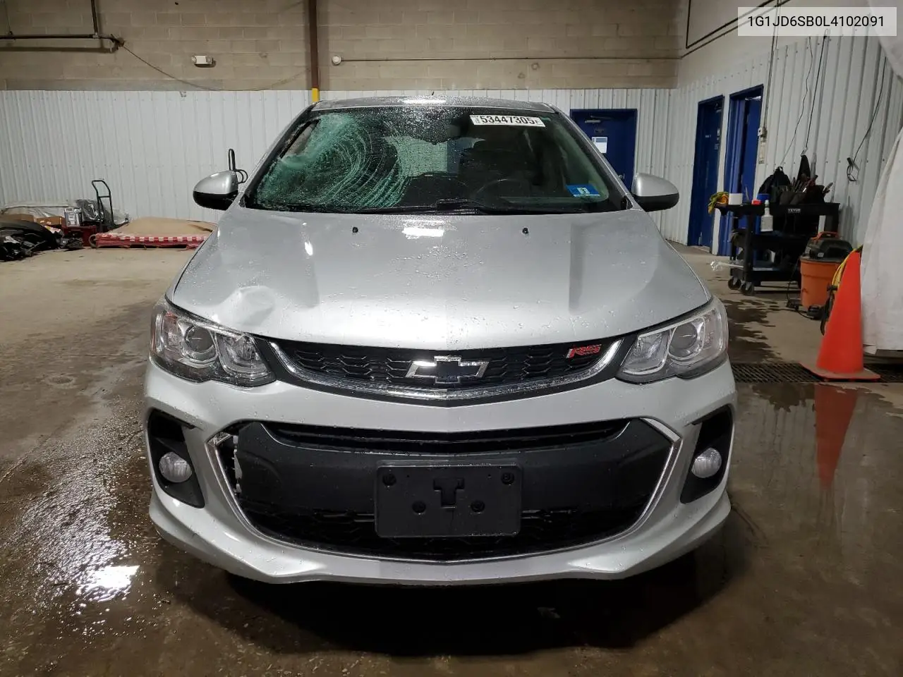 2020 Chevrolet Sonic Lt VIN: 1G1JD6SB0L4102091 Lot: 53447305