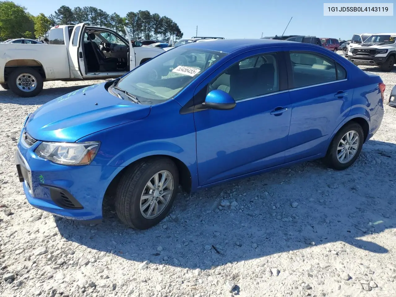 2020 Chevrolet Sonic Lt VIN: 1G1JD5SB0L4143119 Lot: 53456455