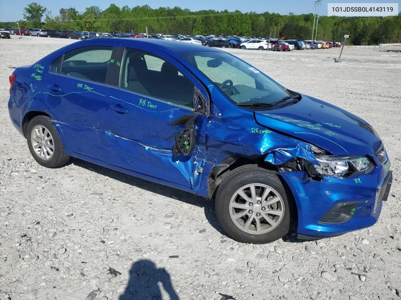 2020 Chevrolet Sonic Lt VIN: 1G1JD5SB0L4143119 Lot: 53456455