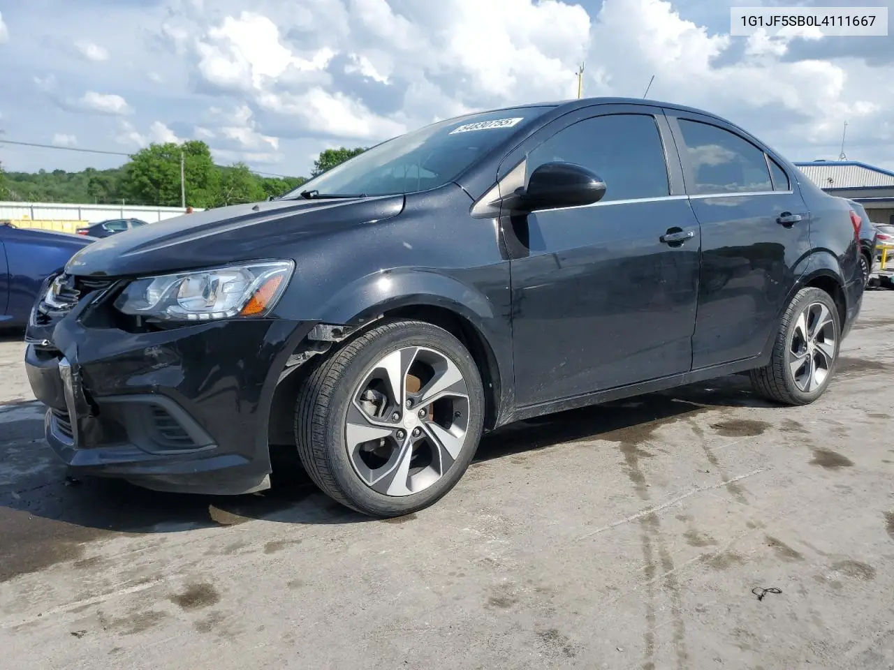 2020 Chevrolet Sonic Premier VIN: 1G1JF5SB0L4111667 Lot: 54830755