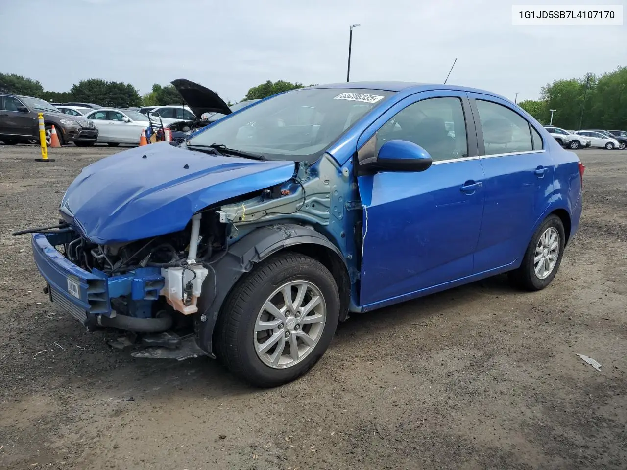 2020 Chevrolet Sonic Lt VIN: 1G1JD5SB7L4107170 Lot: 55286335