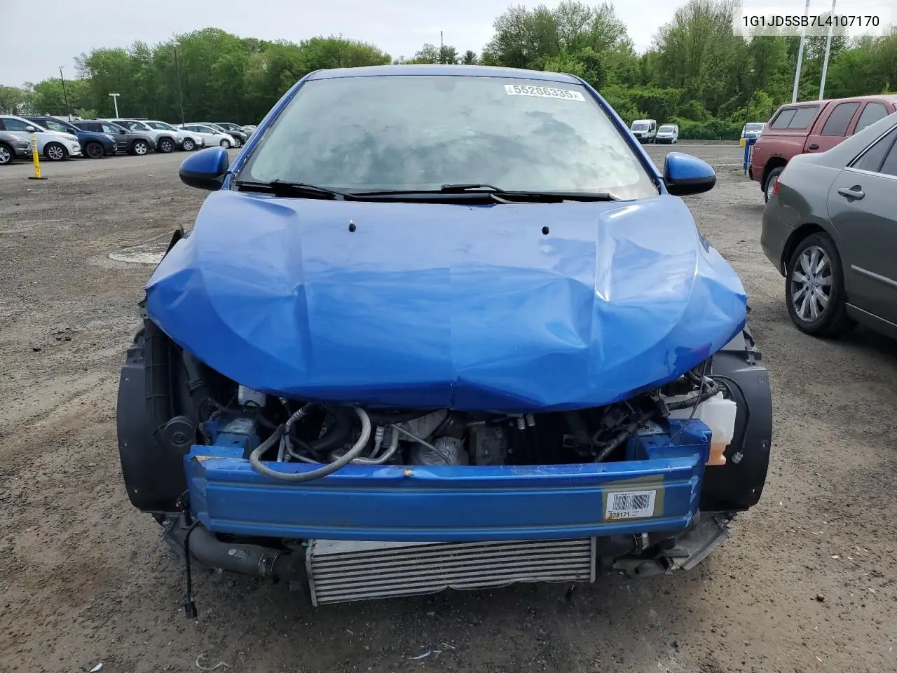 2020 Chevrolet Sonic Lt VIN: 1G1JD5SB7L4107170 Lot: 55286335