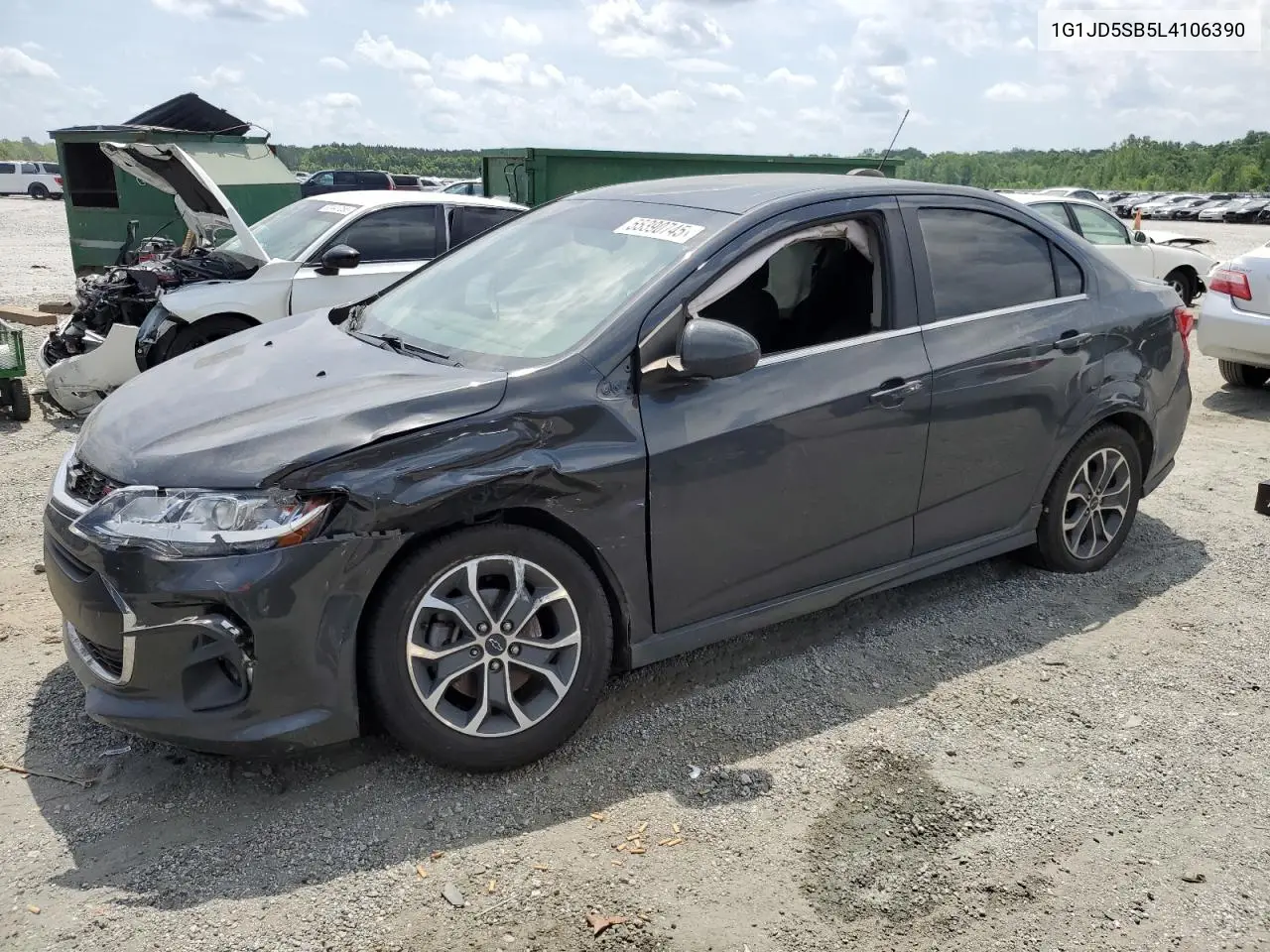 2020 Chevrolet Sonic Lt VIN: 1G1JD5SB5L4106390 Lot: 55390745