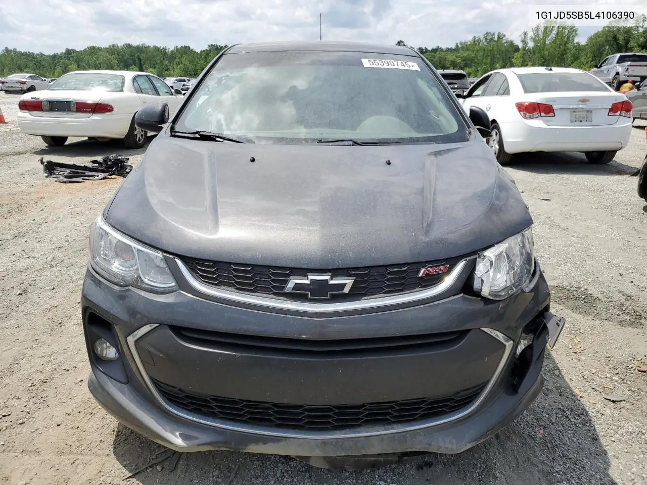 2020 Chevrolet Sonic Lt VIN: 1G1JD5SB5L4106390 Lot: 55390745