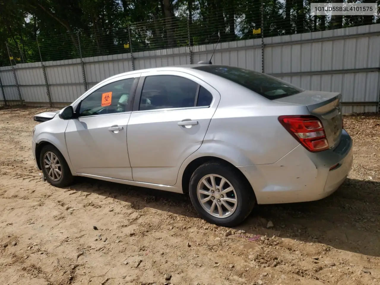 2020 Chevrolet Sonic Lt VIN: 1G1JD5SB3L4101575 Lot: 55560015