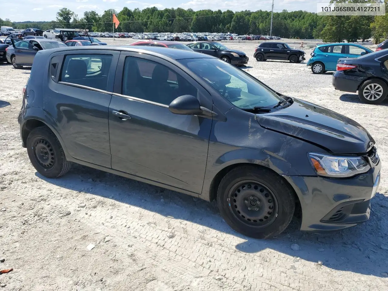 2020 Chevrolet Sonic VIN: 1G1JG6SB0L4127211 Lot: 55965005