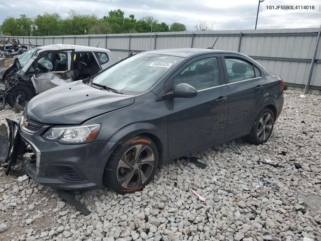 2020 Chevrolet Sonic Premier VIN: 1G1JF5SB0L4114018 Lot: 56004525