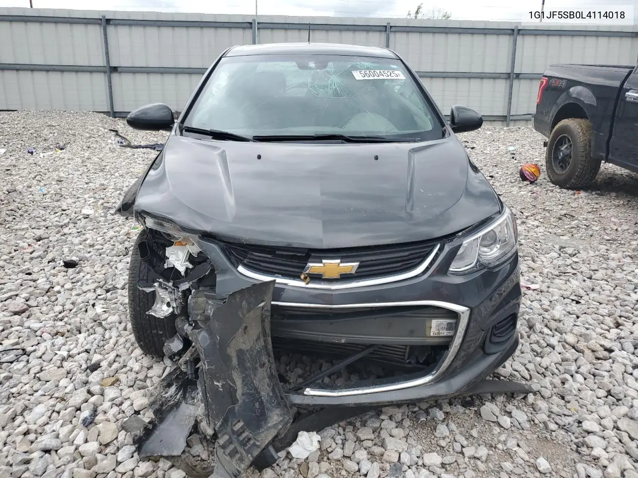 2020 Chevrolet Sonic Premier VIN: 1G1JF5SB0L4114018 Lot: 56004525