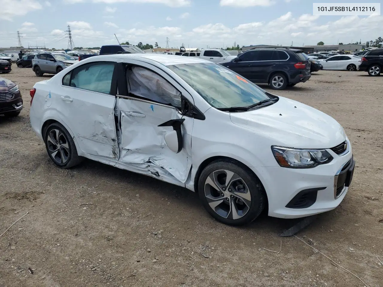 2020 Chevrolet Sonic Premier VIN: 1G1JF5SB1L4112116 Lot: 56141035