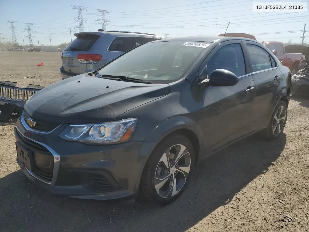 2020 Chevrolet Sonic Premier VIN: 1G1JF5SB2L4121035 Lot: 56504625