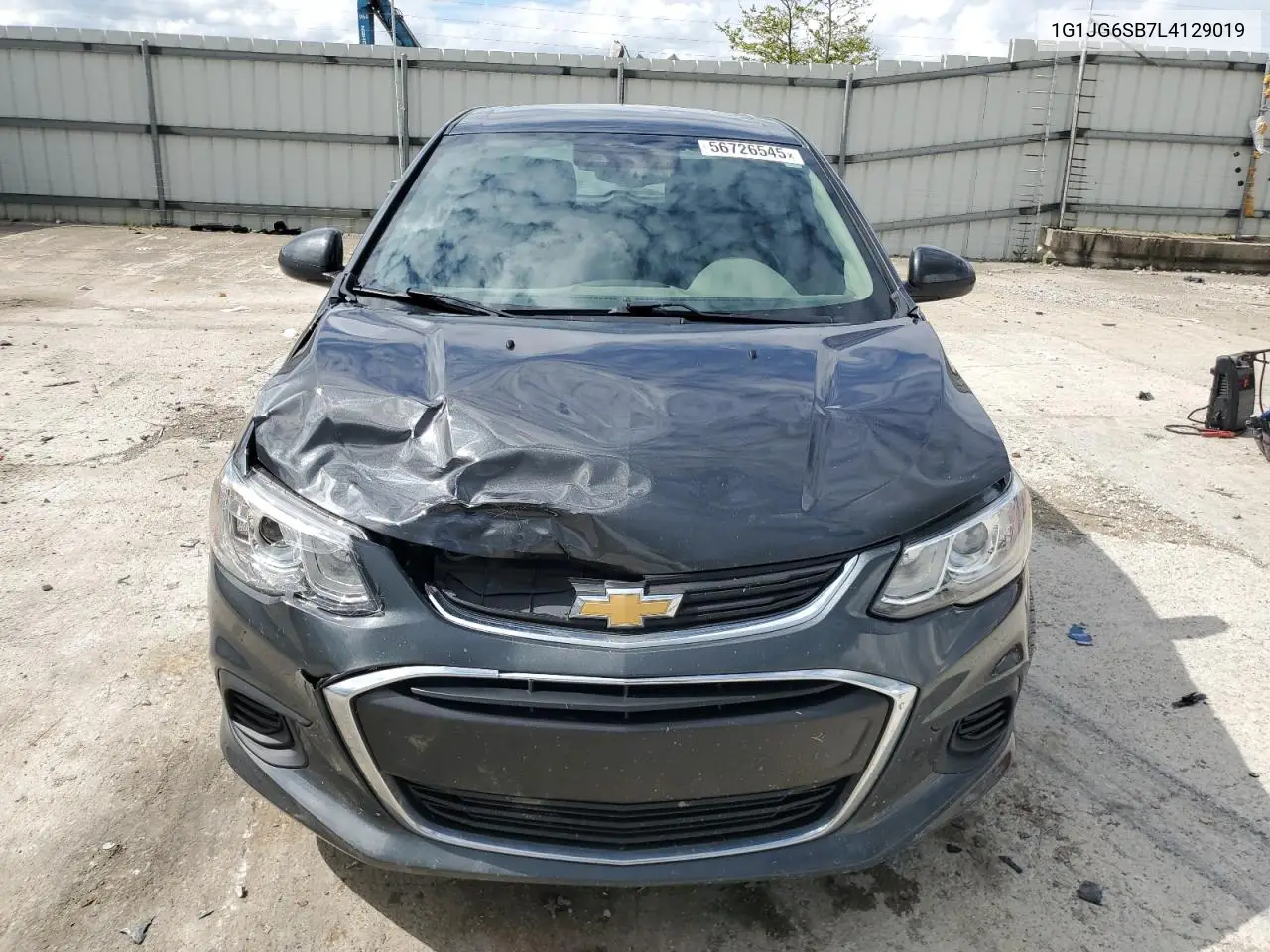 2020 Chevrolet Sonic VIN: 1G1JG6SB7L4129019 Lot: 56726545