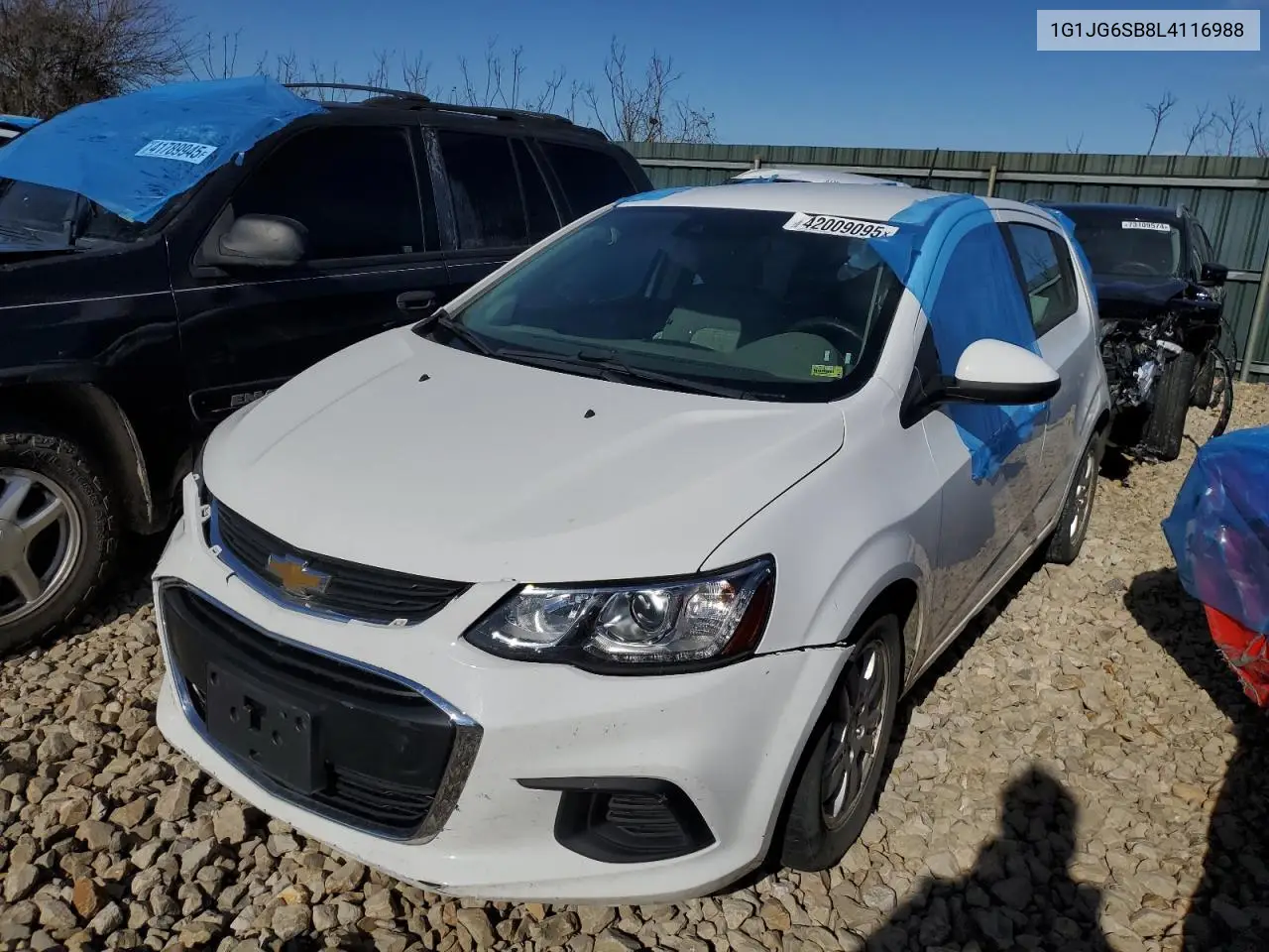 2020 Chevrolet Sonic VIN: 1G1JG6SB8L4116988 Lot: 56919895