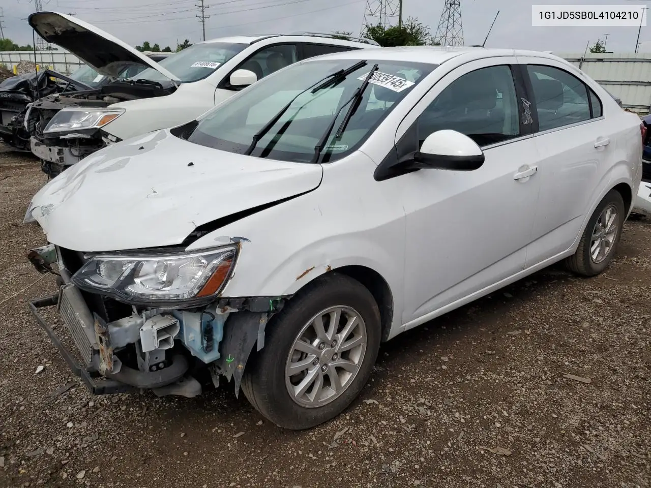 2020 Chevrolet Sonic Lt VIN: 1G1JD5SB0L4104210 Lot: 60839145
