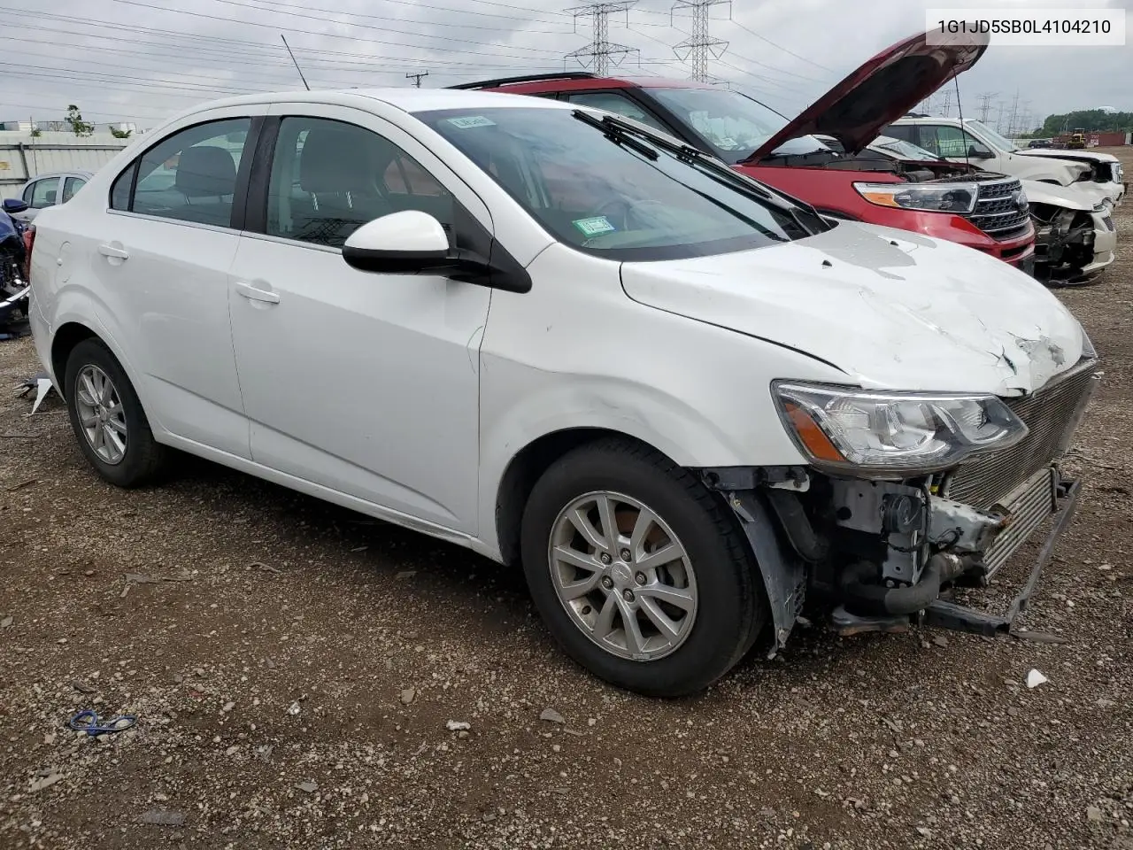 2020 Chevrolet Sonic Lt VIN: 1G1JD5SB0L4104210 Lot: 60839145