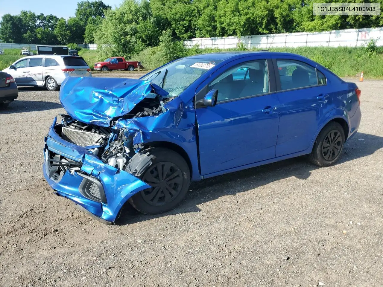 2020 Chevrolet Sonic Ls VIN: 1G1JB5SB4L4100988 Lot: 61263795