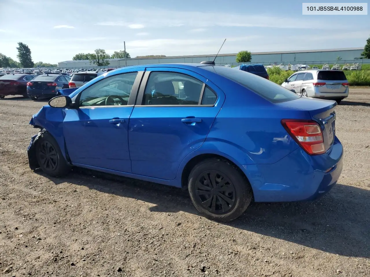 2020 Chevrolet Sonic Ls VIN: 1G1JB5SB4L4100988 Lot: 61263795
