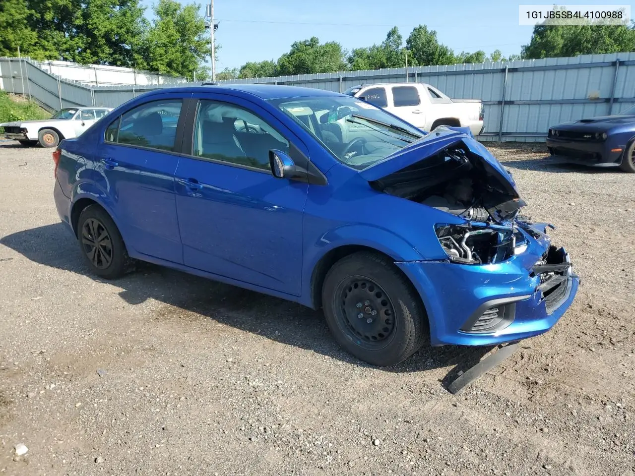 2020 Chevrolet Sonic Ls VIN: 1G1JB5SB4L4100988 Lot: 61263795