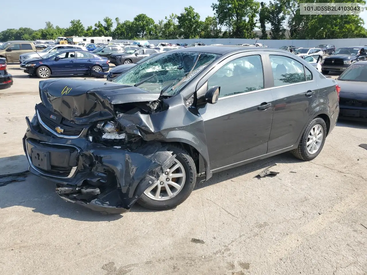 2020 Chevrolet Sonic Lt VIN: 1G1JD5SB2L4103043 Lot: 62233075