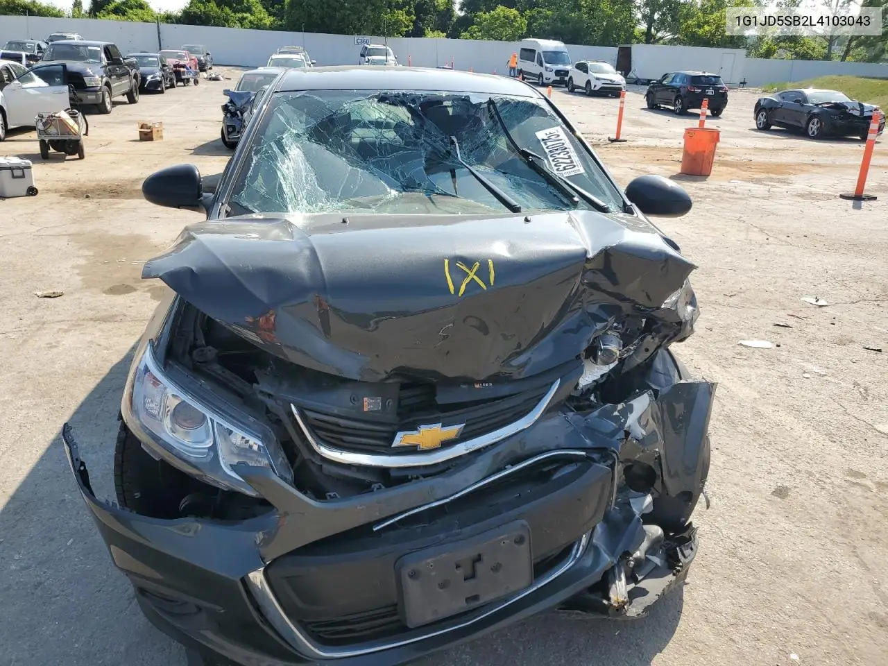 2020 Chevrolet Sonic Lt VIN: 1G1JD5SB2L4103043 Lot: 62233075