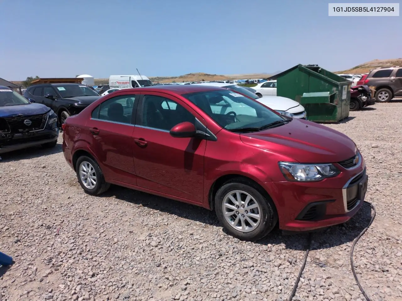 2020 Chevrolet Sonic Lt VIN: 1G1JD5SB5L4127904 Lot: 62487345