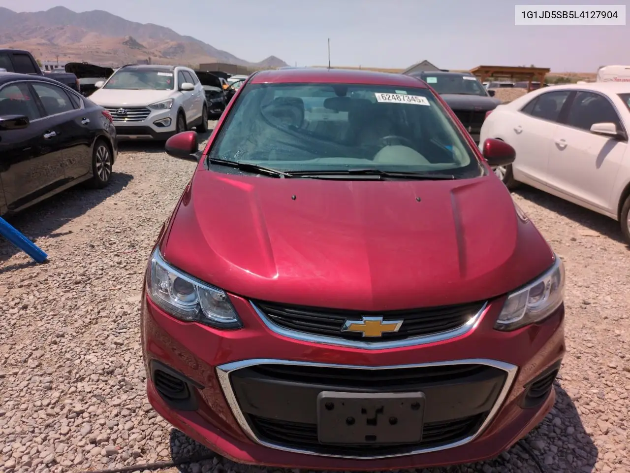 2020 Chevrolet Sonic Lt VIN: 1G1JD5SB5L4127904 Lot: 62487345