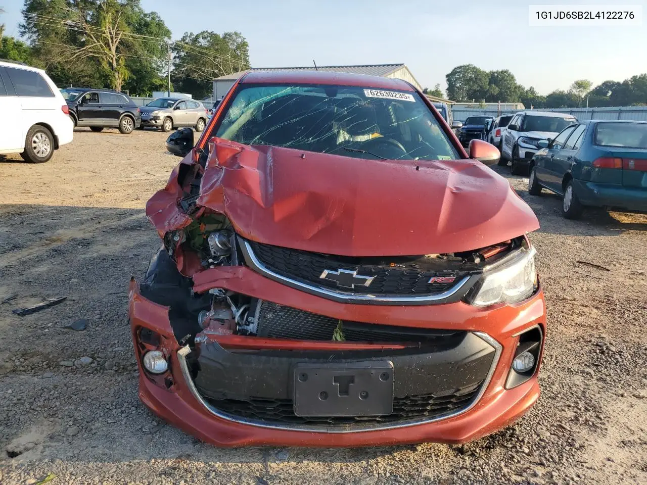2020 Chevrolet Sonic Lt VIN: 1G1JD6SB2L4122276 Lot: 62630235