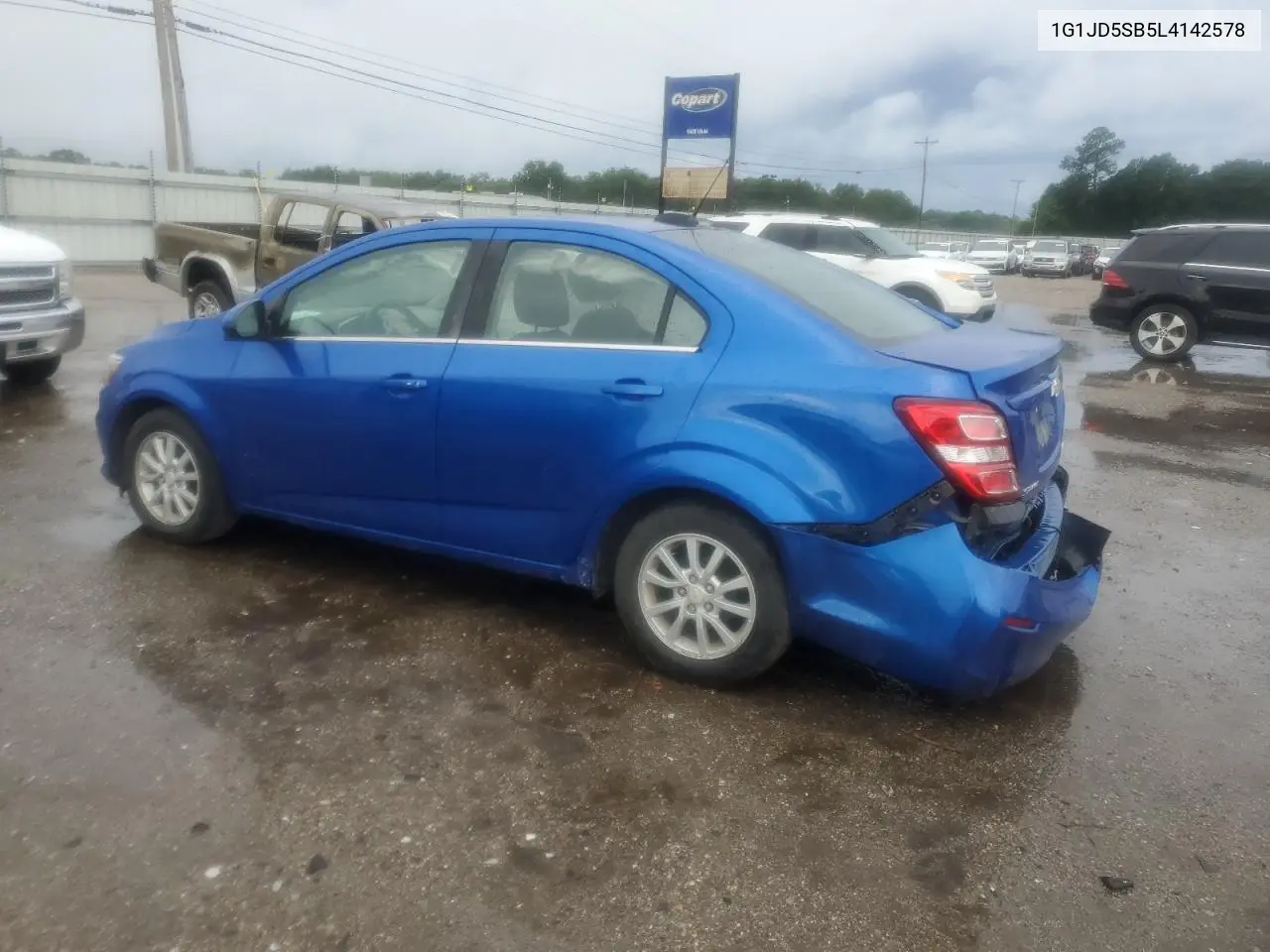 2020 Chevrolet Sonic Lt VIN: 1G1JD5SB5L4142578 Lot: 63000405
