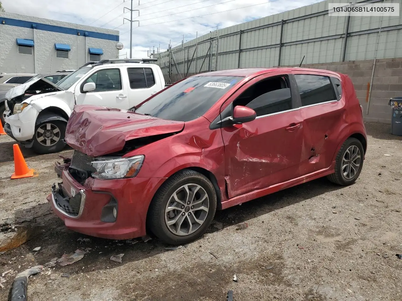 2020 Chevrolet Sonic Lt VIN: 1G1JD6SB1L4100575 Lot: 63663805