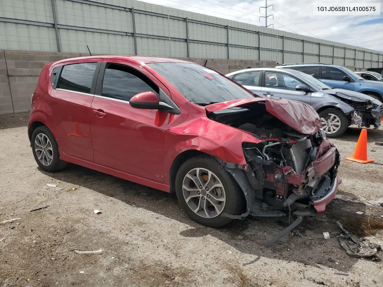 2020 Chevrolet Sonic Lt VIN: 1G1JD6SB1L4100575 Lot: 63663805