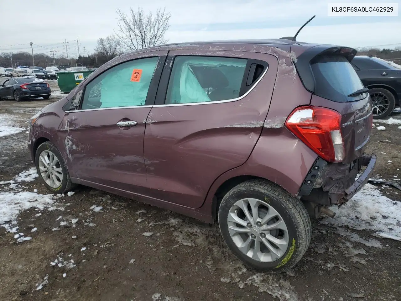 2020 Chevrolet Spark 2Lt VIN: KL8CF6SA0LC462929 Lot: 88101645