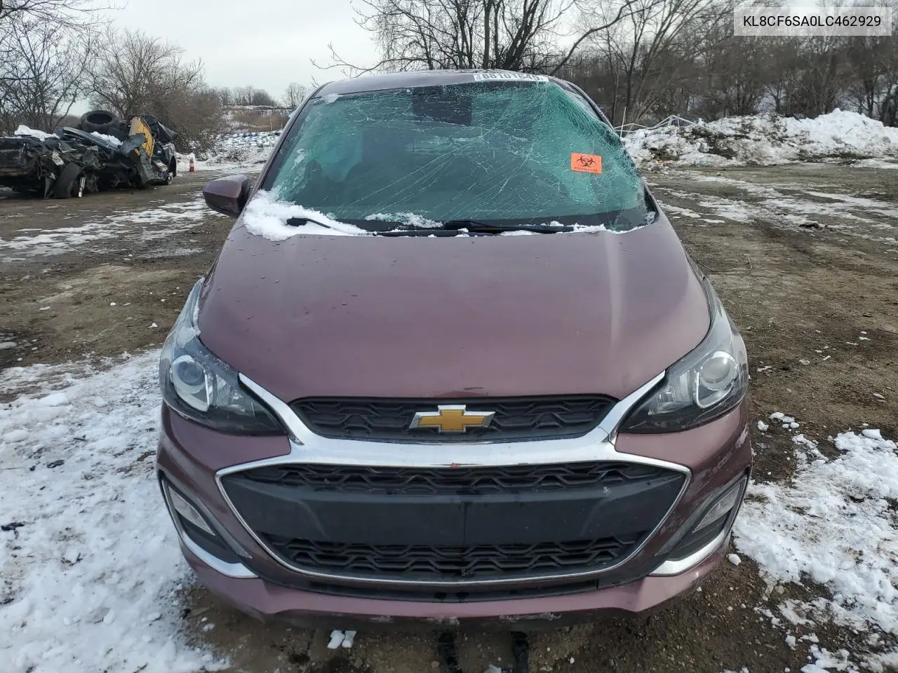 2020 Chevrolet Spark 2Lt VIN: KL8CF6SA0LC462929 Lot: 88101645