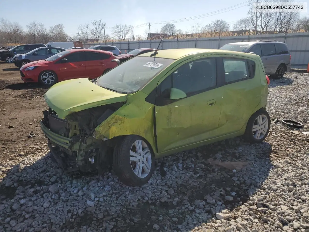2013 Chevrolet Spark Ls VIN: KL8CB6S98DC557743 Lot: 48761625