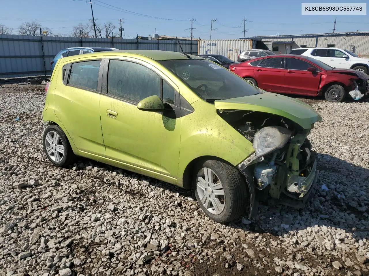 2013 Chevrolet Spark Ls VIN: KL8CB6S98DC557743 Lot: 48761625