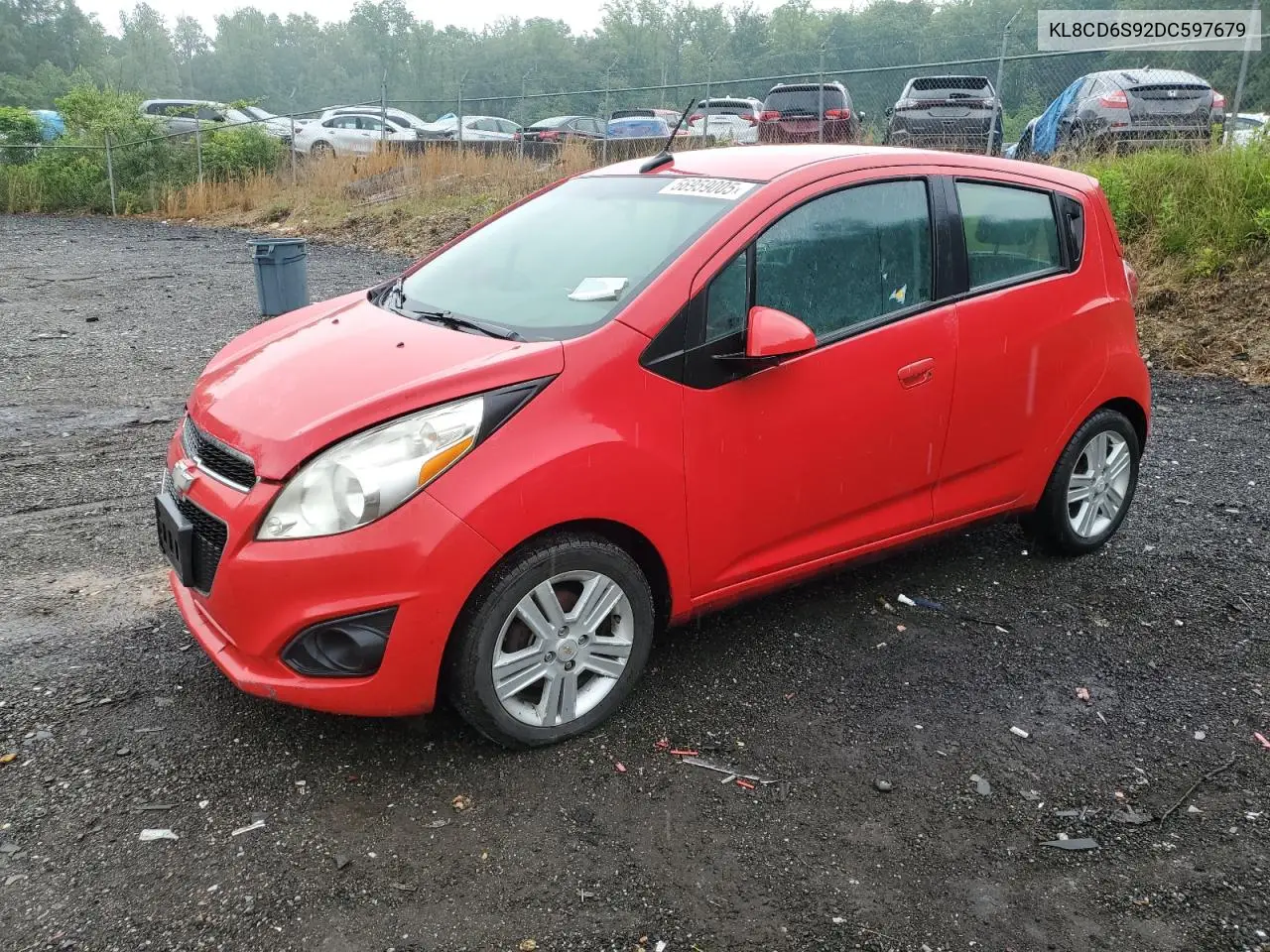 2013 Chevrolet Spark 1Lt VIN: KL8CD6S92DC597679 Lot: 56959005