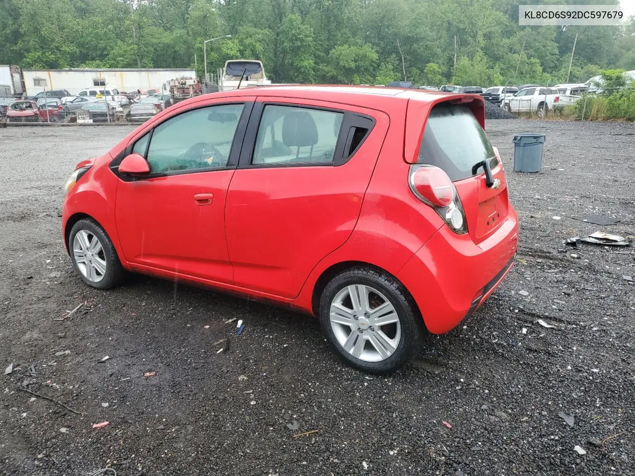 2013 Chevrolet Spark 1Lt VIN: KL8CD6S92DC597679 Lot: 56959005